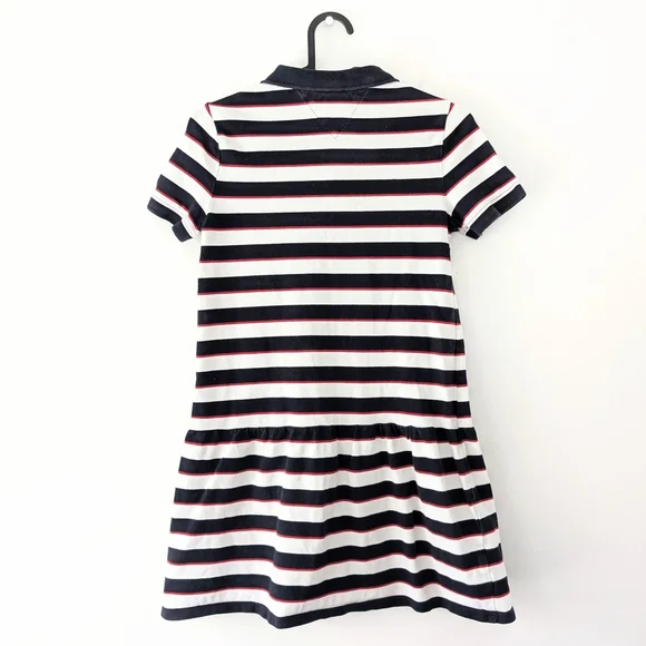 Tommy Hilfiger Girl'sClassic Striped Polo Dress Sporty Chic ~ Size 12-14 L - Picture 8 of 11